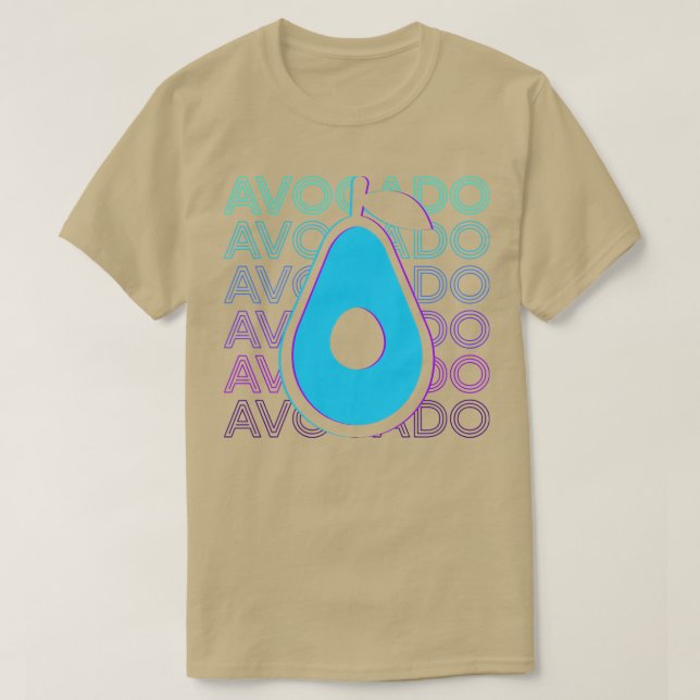 Camiseta Regalo de aguacate retro (Diseño del anverso)