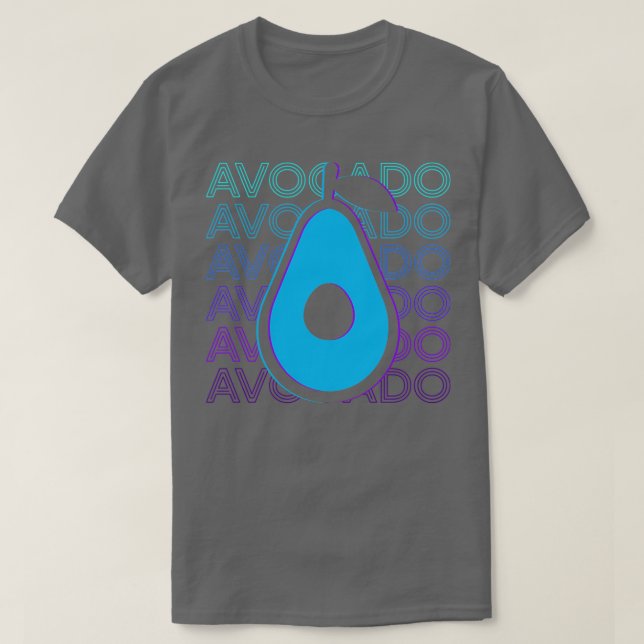 Camiseta Regalo de aguacate retro (Diseño del anverso)