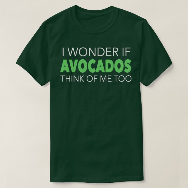 Camiseta Regalo de aguacates para curiosos aguacates (Diseño del anverso)