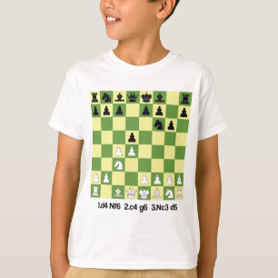 Camiseta Regalo de ajedrez de defensa Grunfeld