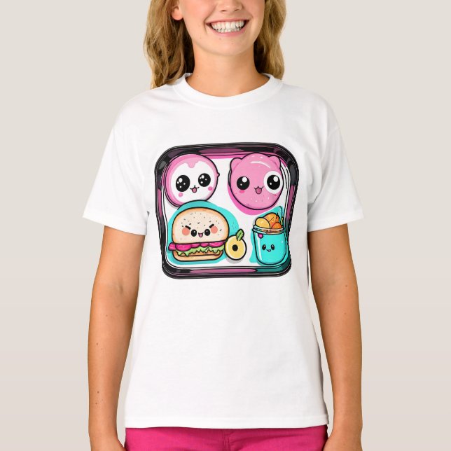 Camiseta Regalo de alimentos para personalizados para niños (Anverso)
