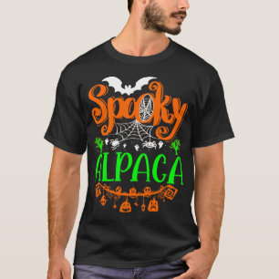 Camiseta Regalo de alpaca espeluznante de Halloween
