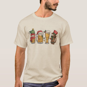 Camiseta Regalo de Amante de Cerveza en Navidad Espíritu de