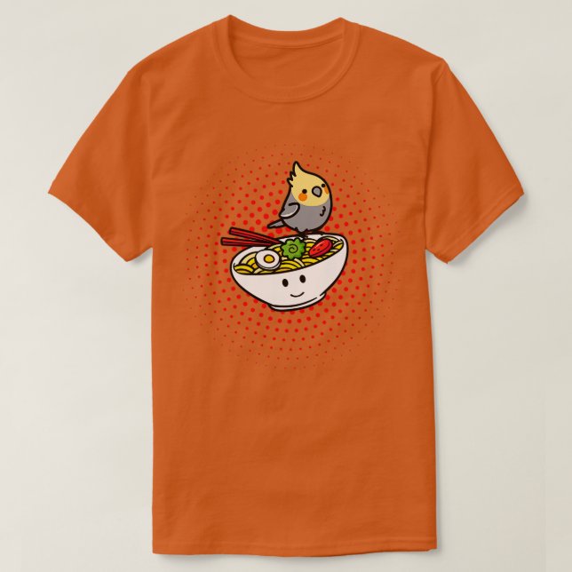 Camiseta Regalo De Amante De Fideos Japoneses Cockatiel Ram (Diseño del anverso)