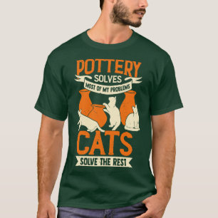 Camiseta Regalo de amante de gatos del fabricante de cerami