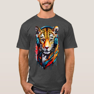 Camiseta Regalo de amante de la cabeza de Tiger Face