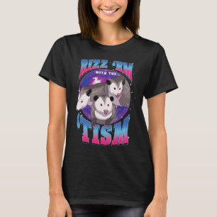 Camiseta Regalo de amante de zarigüeya autista Rizz Em con 