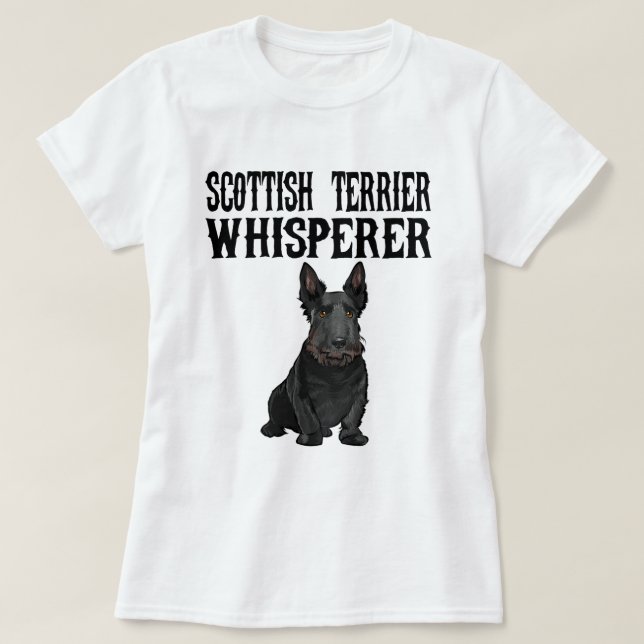 Camiseta Regalo de amante del perro gracioso de Scottish Te (Diseño del anverso)