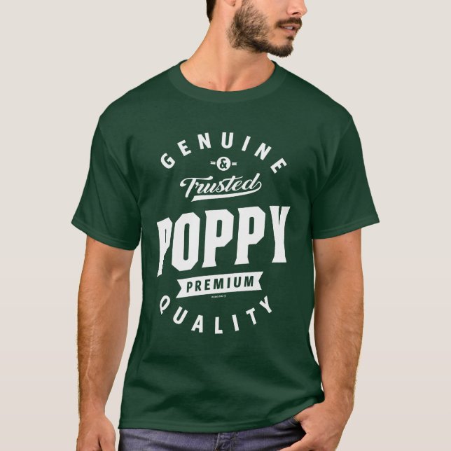 Camiseta Regalo de amapola genuino (Anverso)