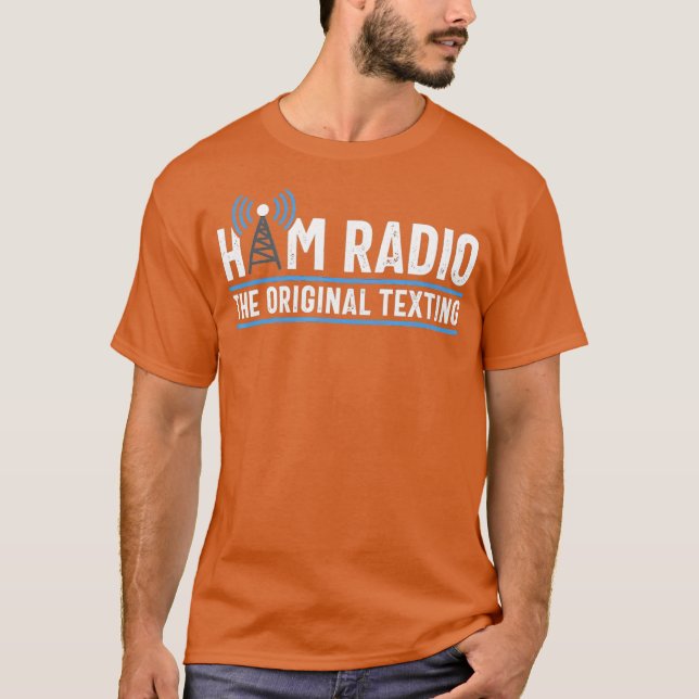 Camiseta Regalo de Amateur del operador de radio Ham de tex (Anverso)