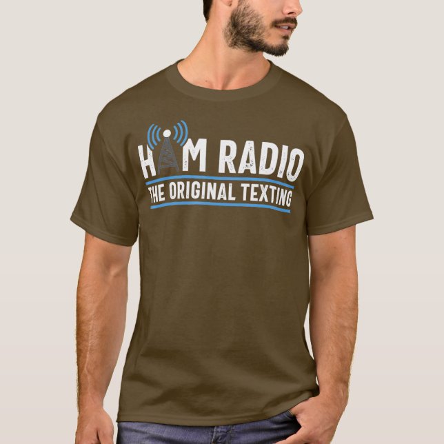 Camiseta Regalo de Amateur del operador de radio Ham de tex (Anverso)
