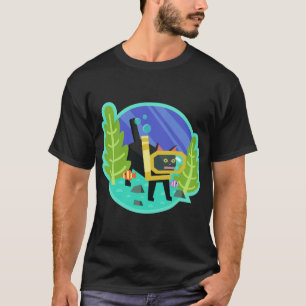 Camiseta Regalo de amigos de Katamari Damacy Scuba Cat