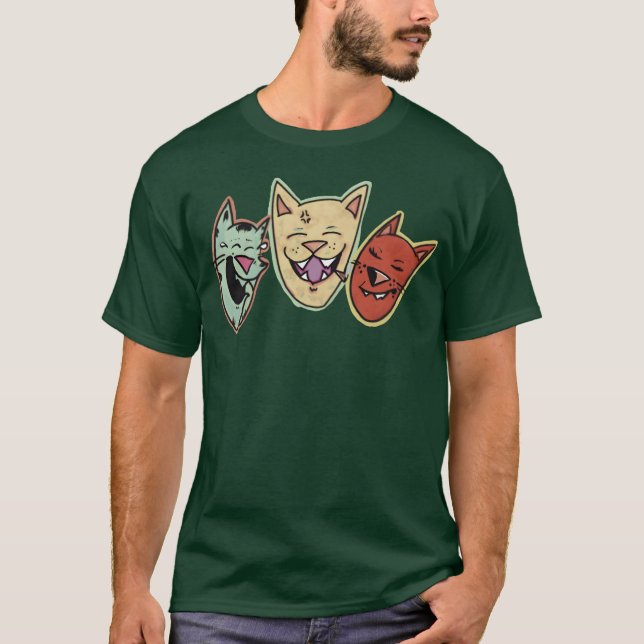Camiseta Regalo de amigos gatos (Anverso)