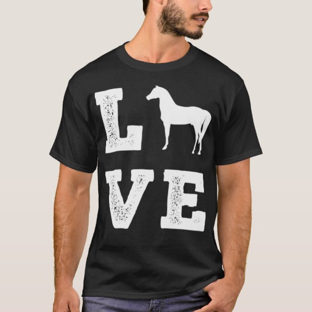 Camiseta Regalo de amor a caballo para el fresco (Anverso)