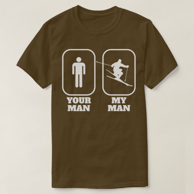 Camiseta Regalo de amor de pareja de conductores de esquí (Diseño del anverso)