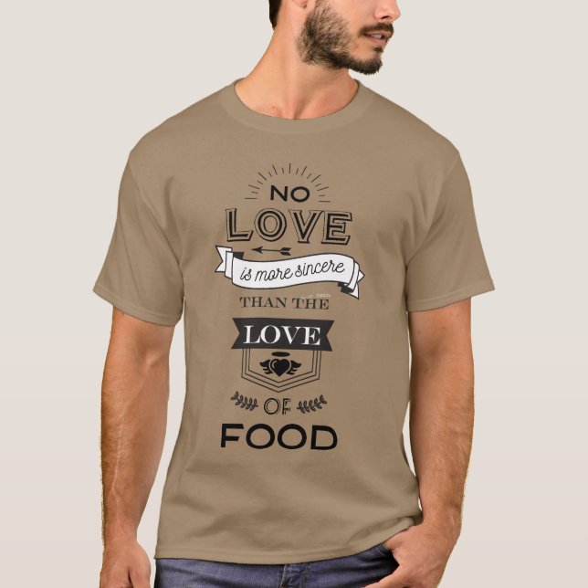 Camiseta Regalo de amor por la comida (Anverso)