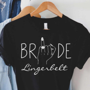 Camiseta Regalo de anillo de dedo para la novia 