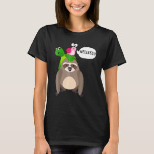 Camiseta Regalo de Animal Divertido Wee Sloth Tortuga Carac