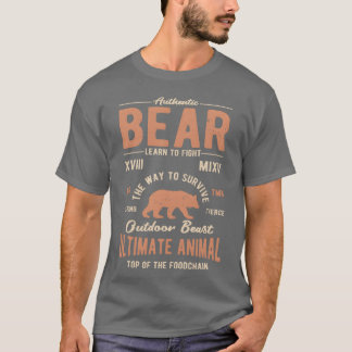 Camiseta Regalo de animales divertidos de oso auténtico