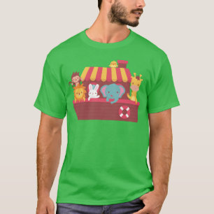 Camiseta Regalo de animales lindos arca de Noé barco