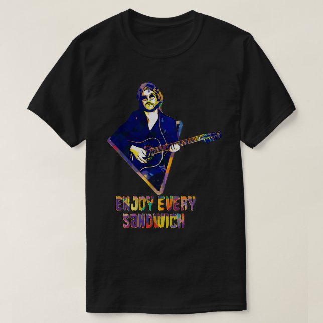 Camiseta Regalo de aniversario Warren Art Zevon Regalos De  (Diseño del anverso)