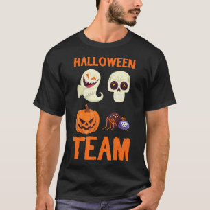 Camiseta Regalo de araña Halloween Team Pumpkin Ghost Spi