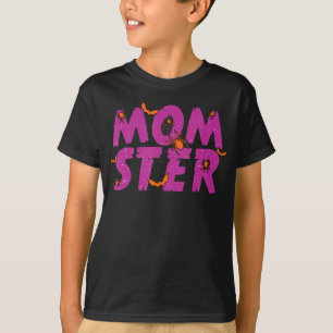 Camiseta Regalo de araña MOMSTER Spider Net Y Bat Hallowe