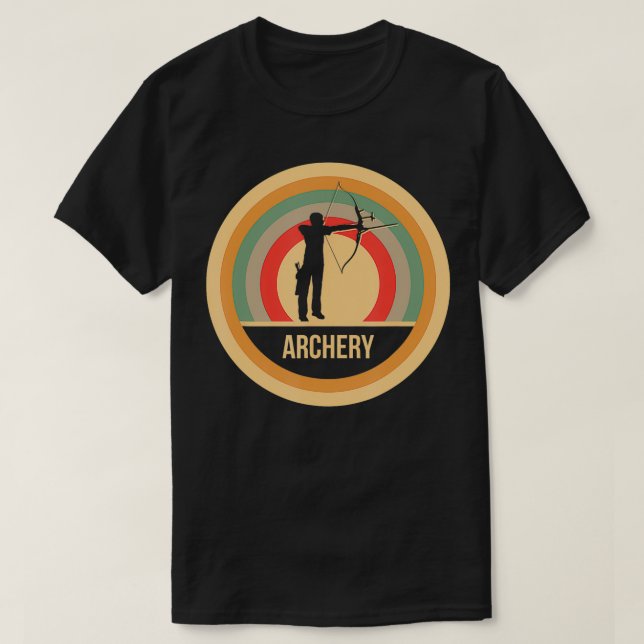 Camiseta Regalo De Arco Antiguo Retro Para Tiro Con Tazón (Diseño del anverso)