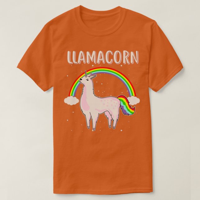 Camiseta Regalo de arco iris de Llamacora (Diseño del anverso)