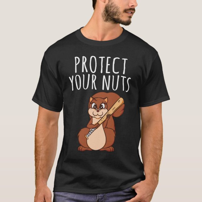 Camiseta Regalo de ardilla - Proteja sus nueces (Anverso)