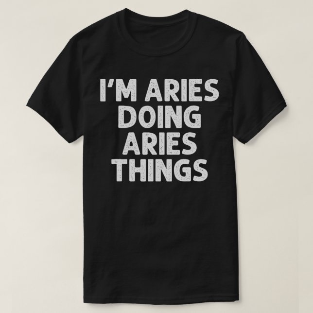 Camiseta Regalo de ARIES Haciendo Nombre Cosas Graciosa Jo  (Diseño del anverso)