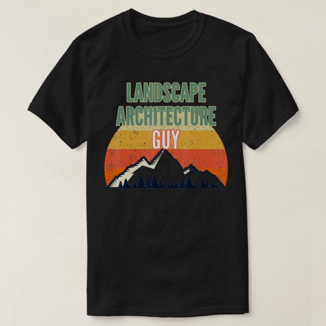 Camiseta Regalo de arquitectura paisajística para hombres,  (Diseño del anverso)