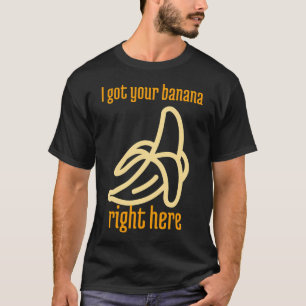 Camiseta Regalo de Arte de Plátano Divertido Hombre Azul Bo