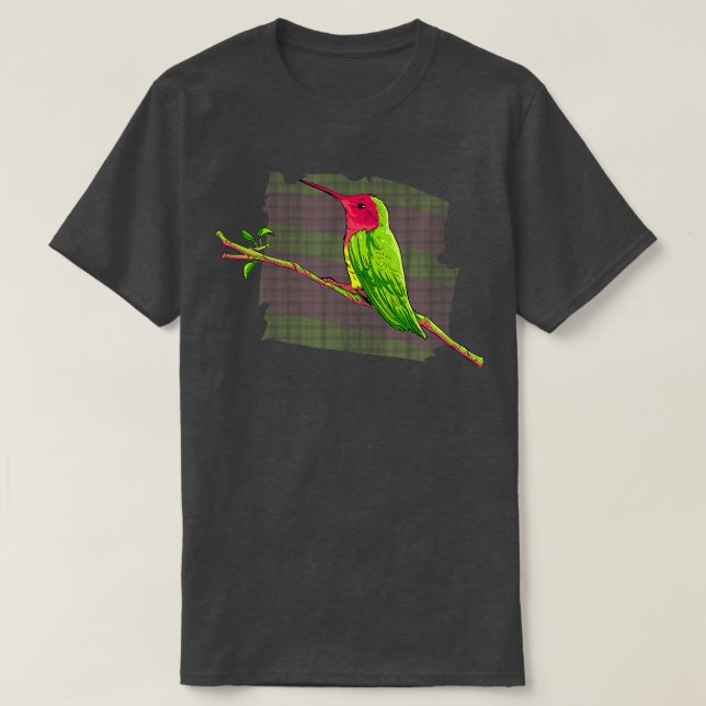 Camiseta Regalo de arte Hummingbird para mujeres (Diseño del anverso)