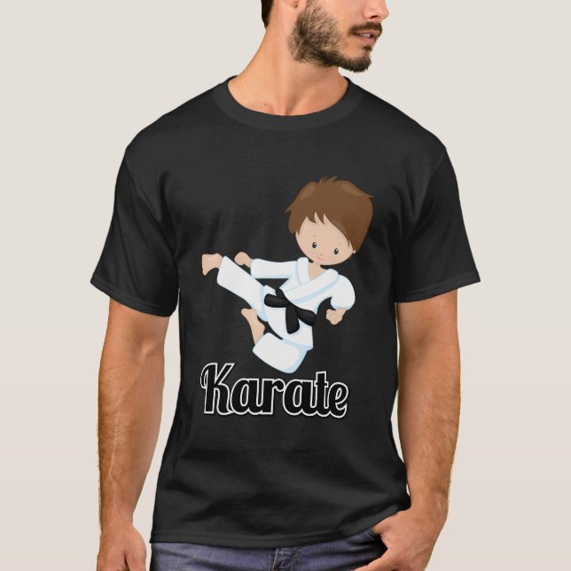 Camiseta regalo de arte marcial de niño de karate (Anverso)