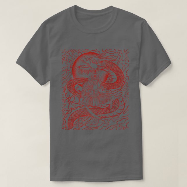 Camiseta Regalo de artes marciales de Samurai (Diseño del anverso)