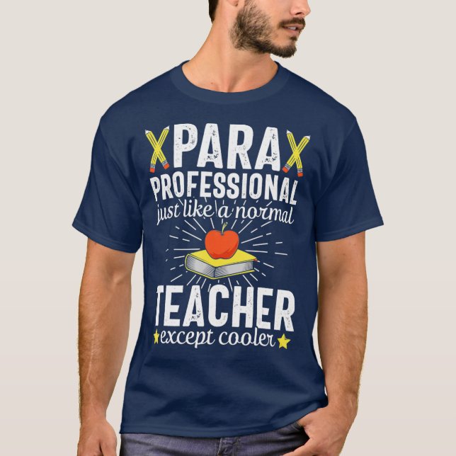 Camiseta Regalo de asistente de profesor paraprofesional (Anverso)