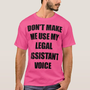 Camiseta Regalo de asistente legal para empleados de la ind