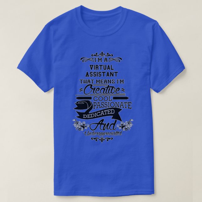 Camiseta regalo de asistente virtual presente para hombres  (Diseño del anverso)