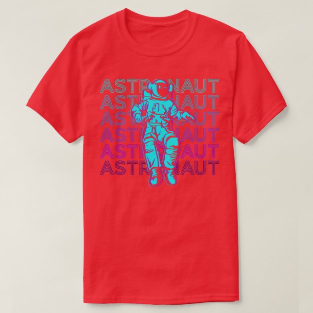 Camiseta Regalo de astronauta retro (Diseño del anverso)