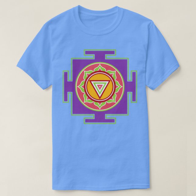 Camiseta Regalo de atención a diosa hindú Kali Yantra (Diseño del anverso)
