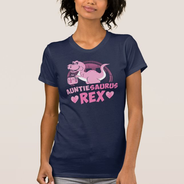 Camiseta Regalo de Auntiesaurus Rex Dinosaur para tía (Anverso)