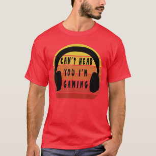 Camiseta Regalo de auriculares vintage para jugador diverti