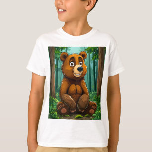 Camiseta 🧸 Regalo de aventura para niños Oso del bosque li