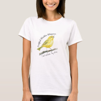 Camiseta Regalo de aves divertidas certificado Warbler Whis