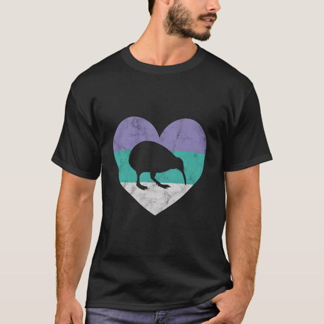 Camiseta Regalo De Aves Kiwi De Nueva Zelanda Para Mujeres  (Anverso)