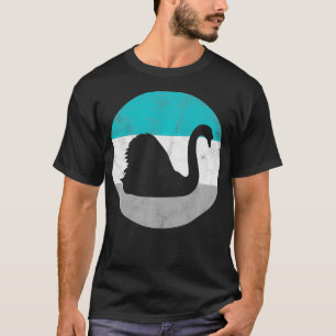 Camiseta Regalo de aves retro de cisne para hombres o niños