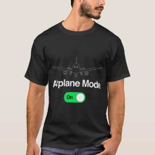Camiseta Regalo de avión comercial en modo avión para pilot