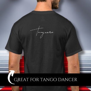 Camiseta Regalo de bailarín de tango argentino negro Tangue