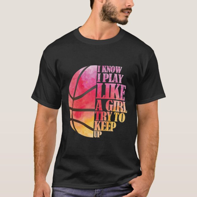 Camiseta Regalo de baloncesto de chicas - Jugar como un Chi (Anverso)